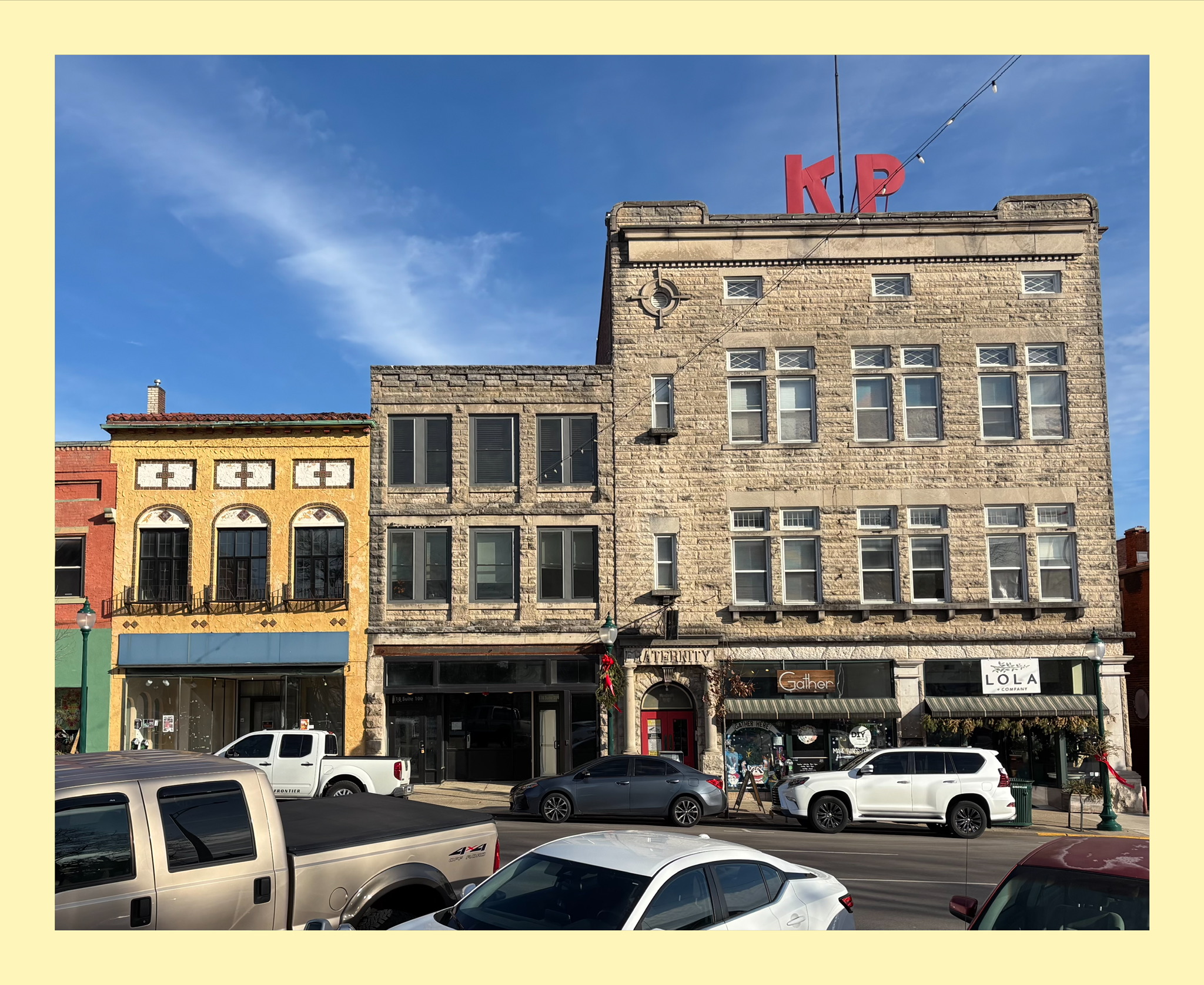 Knights of Pythias and "The Vogue"; 116-120 North Walnut Street