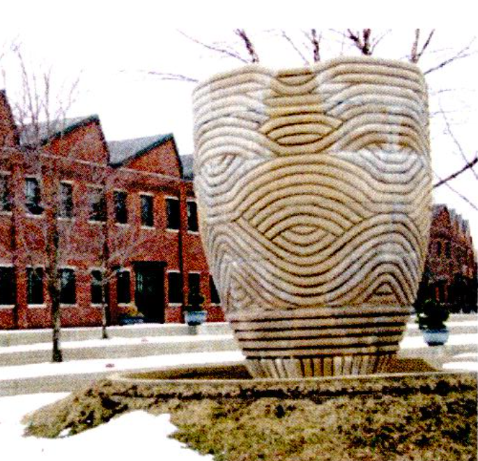 Limestone Sculpture; 401 North Morton Street
