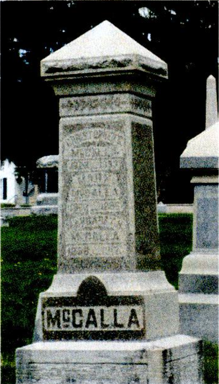 Margaret Hemphill McCalla, 1836-1912; Section A