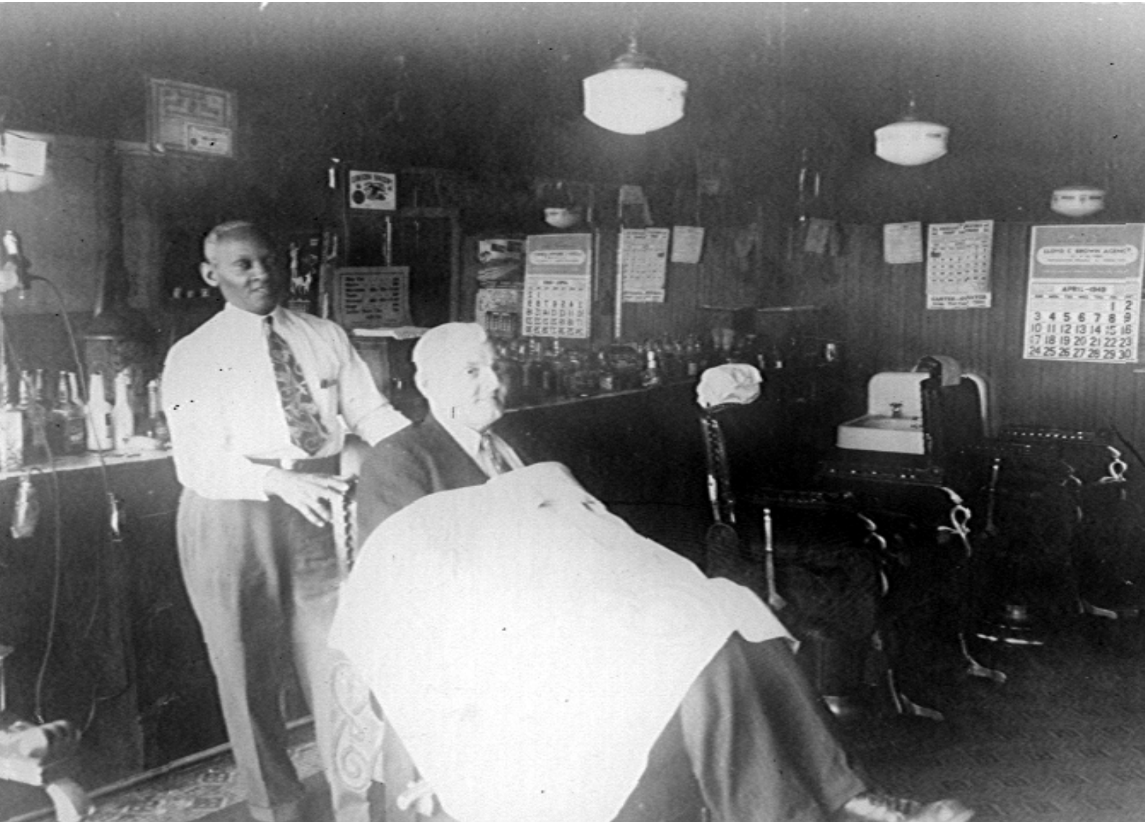 Evans Barber Shop; 210 West Kirkwood Avenue